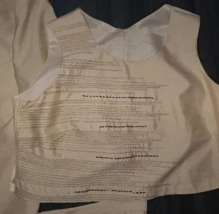 Conjunto chaqueta, falda y top talla 46