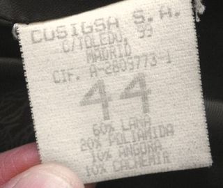 ABRIGO de Lana Angora Cachemir - Talla 44 de Mujer