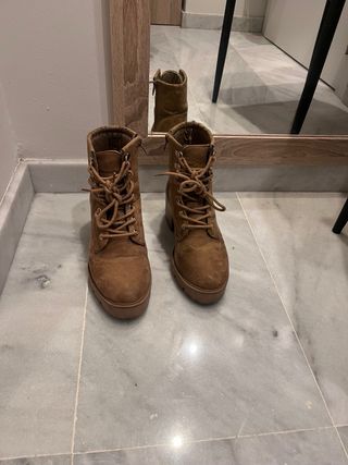 Botines Beige Lefties y Primark