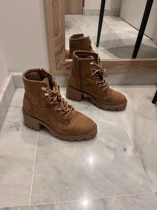 Botines Beige Lefties y Primark