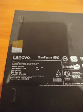Lenovo M900 Ordenador Sobremesa/Portátil