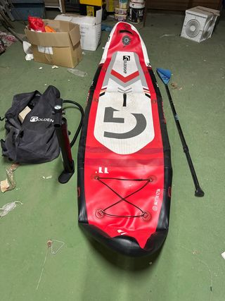 Tabla Padel Surf Roja y Blanca