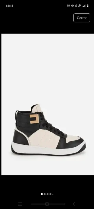 Zapatillas Elisabetta Franchi Negras y Blancas