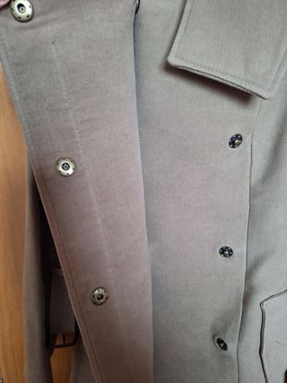 Abrigo Mango Beige Talla XS