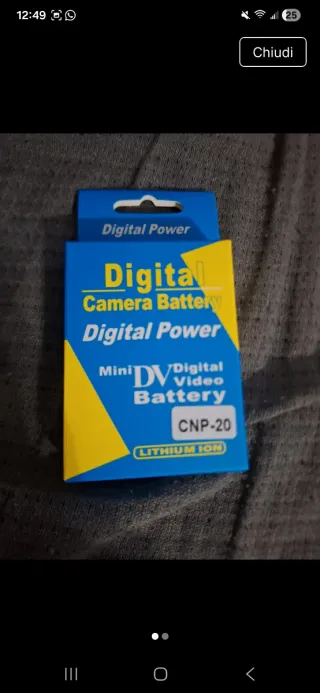 Batteria Digital Power CNP-20 per Mini DV