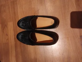 Mocassini neri donna n.37 senza marca