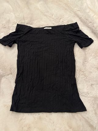 Jersey H&M canalé negro