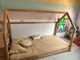 Cama Casita Infantil MonlitCabane Madera