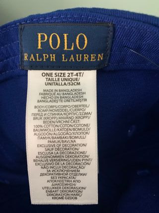 Gorro Ralph Lauren Azul Niño