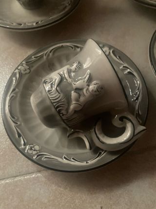 Juego de café porcelana y cerámica
