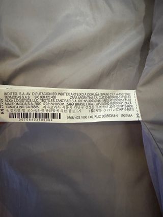 Chaleco Zara Hombre Gris