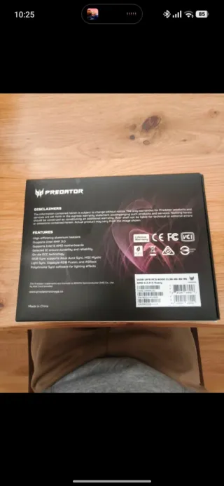 Predator Vesta II DDR5 RGB RAM 6000MHz