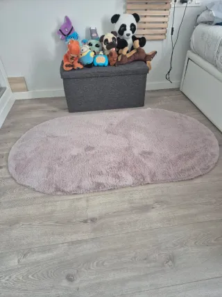 Alfombra pelo largo color vison