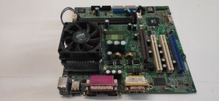 Lotto 8 schede madri, 1 video, 1 audio, cpu, ram