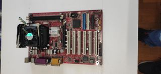 Lotto 8 schede madri, 1 video, 1 audio, cpu, ram