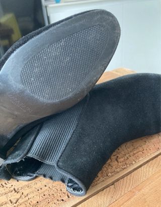 Botines Zara Ante Negro Talla 36