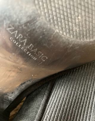 Botines Zara Ante Negro Talla 36