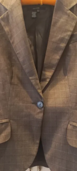 Americana Zara Marrón Cuadros