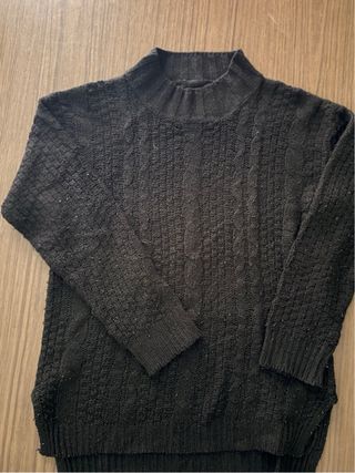 Maglioncino nero collo alto