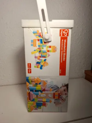 Juego bloques madera Hape / Joc blocs de fusta