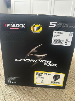 Casco Scorpion EXO-R1 EVO Air Negro Mate