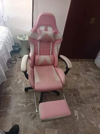 Silla gamer rosa