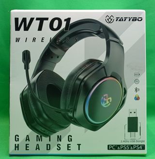 Tatybo Cascos Gaming Inalámbricos para PC/Ps5/Ps4