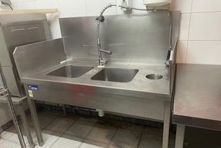 Fregadero industrial acero inoxidable