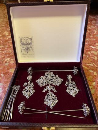 Aderezo Fallera Plata Adulta