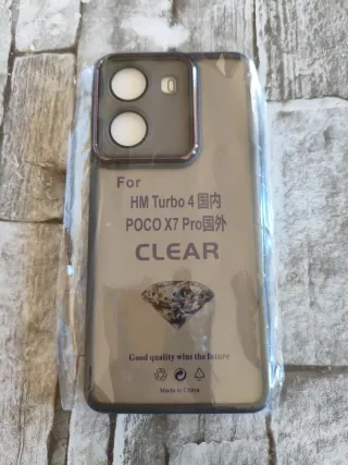 Funda Xiaomi Poco X7 Pro gris Transparente
