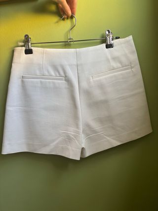 Falda pantalón Zara blanca