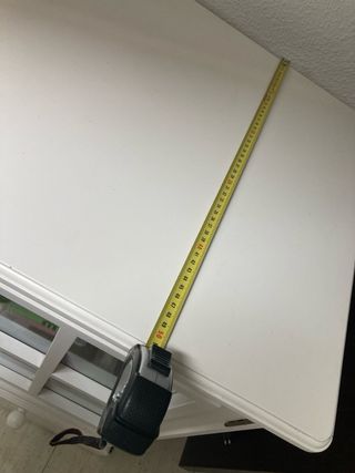 Cómoda de madera maciza blanca