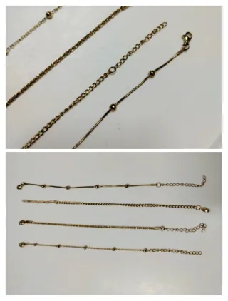 Set bracciali vintage oro 4 pezzi