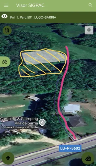 Terreno en Sarria, junto a Camping