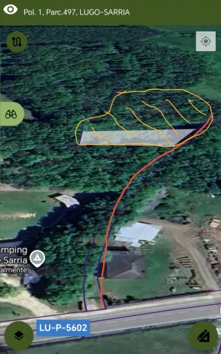 Terreno en Sarria, junto a Camping