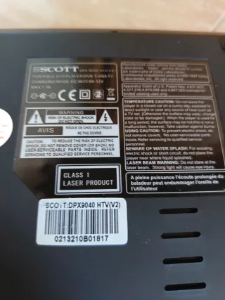DVD Portátil SCOTT DPX 9040 HTV