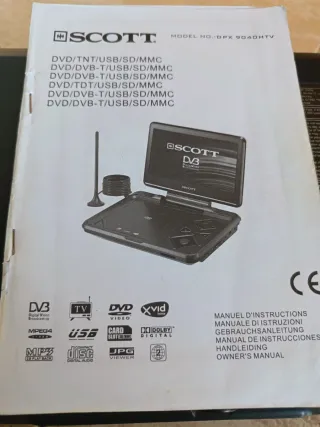 DVD Portátil SCOTT DPX 9040 HTV