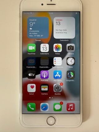 iPhone 6S Plus 128GB Plata con 75% salud batería