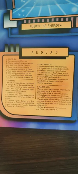 Póster / Tablero Juego de Cartas DIGIMON Bandai