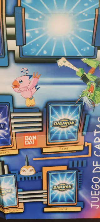 Póster / Tablero Juego de Cartas DIGIMON Bandai