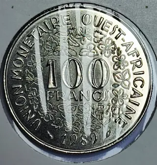 100 Francos África del Oeste 1989