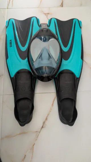 Kit de snorkel SUBEA máscara y aletas