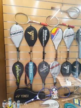 Lote raquetas y accesorios tenis retro