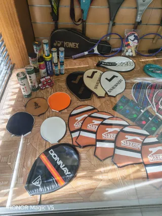 Lote raquetas y accesorios tenis retro