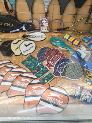 Lote raquetas y accesorios tenis retro