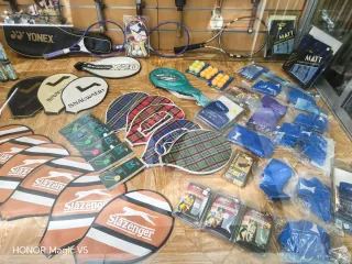 Lote raquetas y accesorios tenis retro