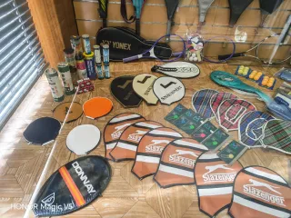 Lote raquetas y accesorios tenis retro