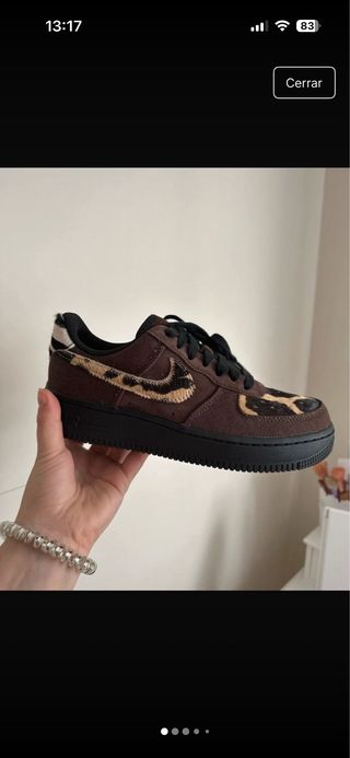 Nike Air Force 1 Marrones Animal Print