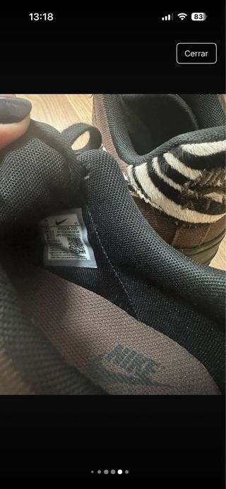 Nike Air Force 1 Marrones Animal Print