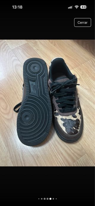Nike Air Force 1 Marrones Animal Print